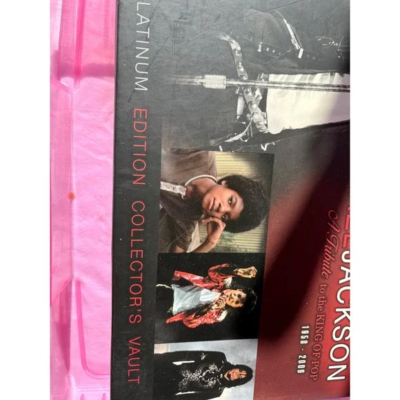 Michael Jackson Platinum Edition Collectors Vault Tribute King of Pop Book - Picture 3 of 5